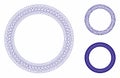 Star Circle Frame Vector Mesh Carcass Model and Triangle Mosaic Icon Royalty Free Stock Photo