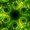 Star Circle Green Fractal Royalty Free Stock Photo