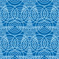 Star circle point blue light stripe background seamless pattern Royalty Free Stock Photo