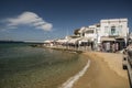 Star Clipper off Mykonos Town and Harbour Greece