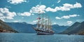 Star Clippers sailboat in Boca Bay of Kotor Perast in about June