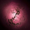Star clusters Red Space background