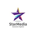 Star color vector logo