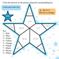 Star coloring math design