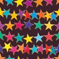 Star connect free touch point horizontal seamless pattern