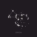 Star constellation space zodiac orion vector