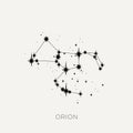 Star constellation space zodiac orion vector