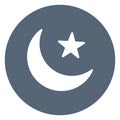 Star and crescent Isolated Vector Icon which can easily modify or edit