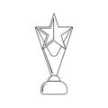 Star Cup icon. Element of Sucsess and awards for mobile concept and web apps icon. Thin line icon for website design and Royalty Free Stock Photo