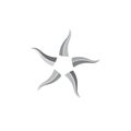 Star curves motion logo vector