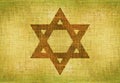 Star of David on Canvas Royalty Free Stock Photo