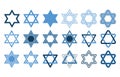 Star of David collection, for Jewish Symbol Royalty Free Stock Photo