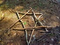 Star of David Hebrew: Magen David. Jewish star - symbol of the state of Israel and all the Jews of the world Royalty Free Stock Photo