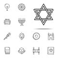 Star of David icon. Judaism icons universal set for web and mobile Royalty Free Stock Photo