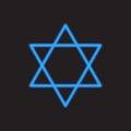 Star of David Israel neon