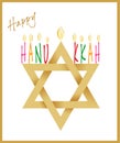 Star of David and Menorah for Hanukkah