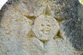 Star of David on the old gravestone Royalty Free Stock Photo