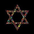 Star of David shape Royalty Free Stock Photo