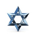 A Star of David, Shield of David, hexagram as a Jewish symbol Royalty Free Stock Photo