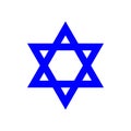 Star of David. Six-pointed star, hexagram. Seal of King Solomon. Symbol of Israel.