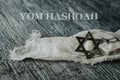 Star of David and text Yom Hashoah Royalty Free Stock Photo