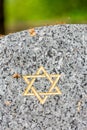 Star of David on the tombstone