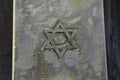 Star of David on a tombstone in a Jewish cemetery Royalty Free Stock Photo