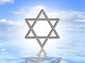 Star of David on water