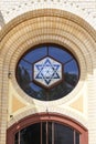 Star of Dawid on facade of Small Synagogue, Lower Silesia, Wroclaw, Poland