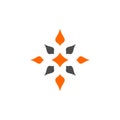 Star Decoration Logo Template Illustration Design. Vector EPS 10 Royalty Free Stock Photo