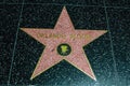 Star dedicated to the actor Orlando Bloom on the Walk of Fame in Hollywood