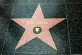 Star dedicated to the actor Vin Diesel on the Walk of Fame in Hollywood