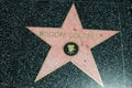 Star dedicated to the actress Whoopi Goldberg on the Walk of Fame in Hollywood