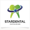 Star Dental Logo Design Template Inspiration