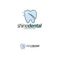 Star dental logo design template