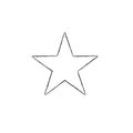 star doodle icon, hand drawn star. Stock vector illustration isolated on white background Royalty Free Stock Photo