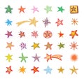 Star Doodles, hand drawn vector illustration