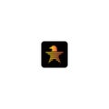Star eagle head logo vector icon Royalty Free Stock Photo