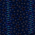 Star effect seamless pattern Royalty Free Stock Photo