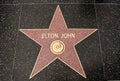 The star of Elton John Royalty Free Stock Photo