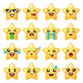 Star emoji. Cute emoticons