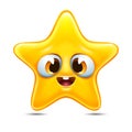 Star emoticon vector Royalty Free Stock Photo