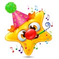 star emotion congratulated on his birthday Royalty Free Stock Photo