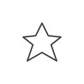 Star, favorite line icon