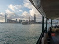 Star Ferry boat on Victoria Harbour, Hong Kong Royalty Free Stock Photo