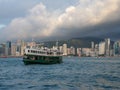 Star Ferry boat on Victoria Harbour, Hong Kong Royalty Free Stock Photo