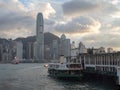 Star Ferry boat on Victoria Harbour, Hong Kong Royalty Free Stock Photo