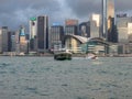 Star Ferry boat on Victoria Harbour, Hong Kong Royalty Free Stock Photo