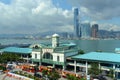 Star Ferry Central Pier and Victoria Harbour, Hong Kong Royalty Free Stock Photo