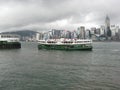 The Star ferry cruise boat in Hong Kong harbour Royalty Free Stock Photo